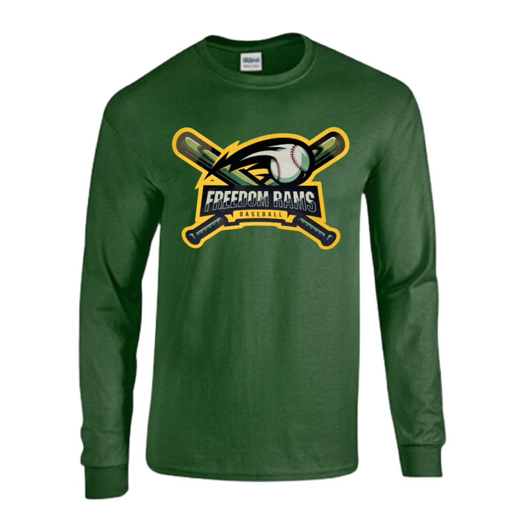 Unisex Short and Long Sleeve T-Shirt/Hoodie (Rams Basebell Team Spirit Wear2)
