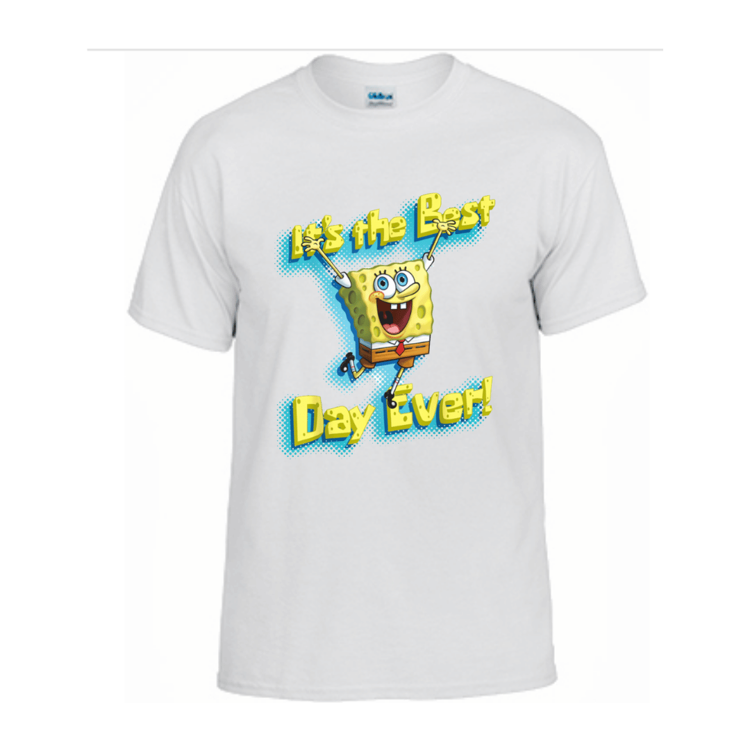 Unisex Short Sleeve T-Shirt (SpongeBob Best Day Ever)