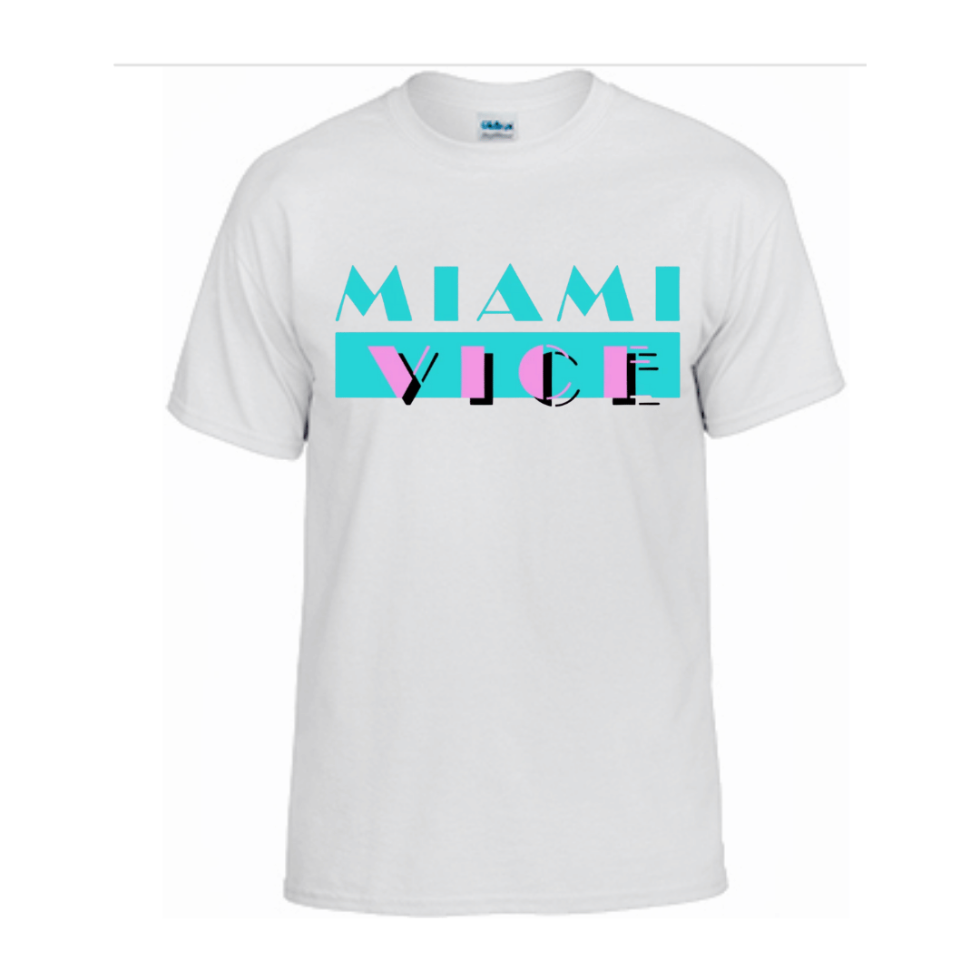 Unisex Short Sleeve T-Shirt (Miami Vice 80's)