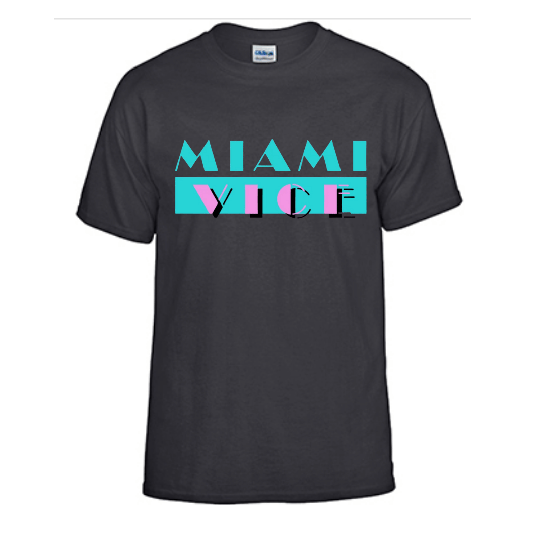 Unisex Short Sleeve T-Shirt (Miami Vice 80's)