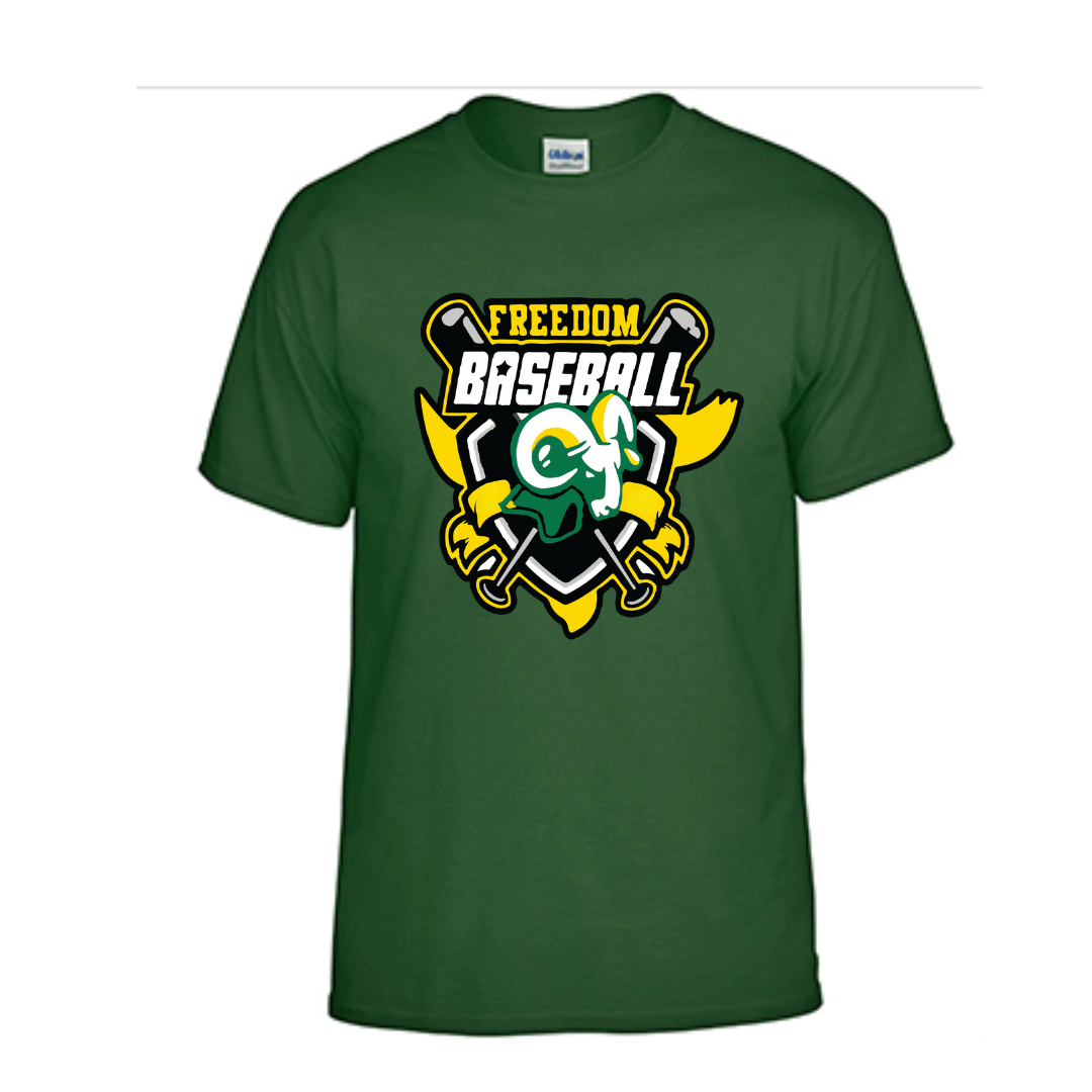 Unisex Short and Long Sleeve T-Shirt (Rams Basebell Team Spirit Wear)