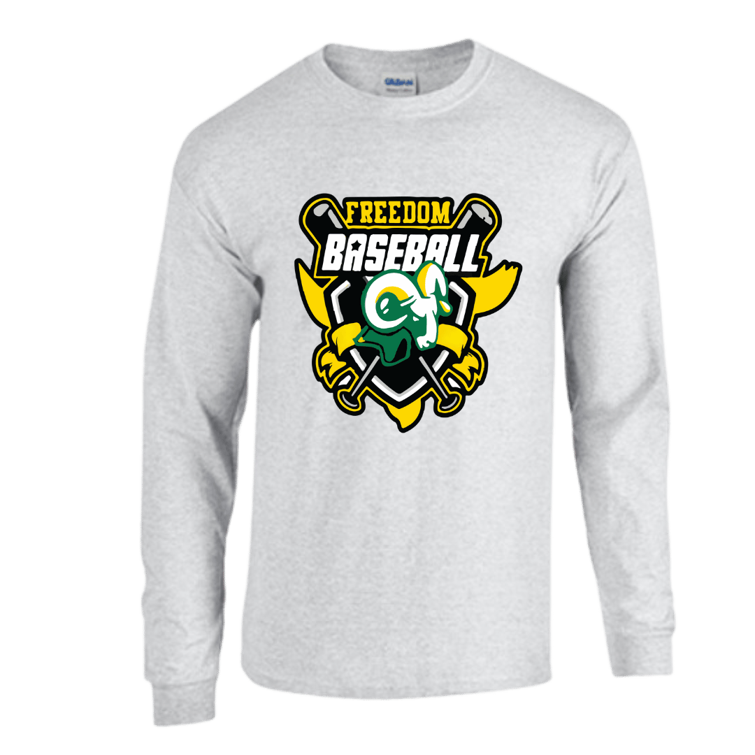 Unisex Short and Long Sleeve T-Shirt (Rams Basebell Team Spirit Wear)