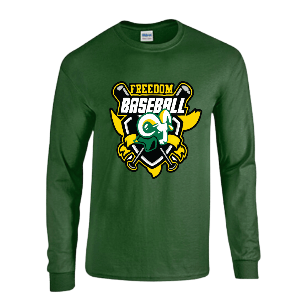 Unisex Short and Long Sleeve T-Shirt (Rams Basebell Team Spirit Wear)
