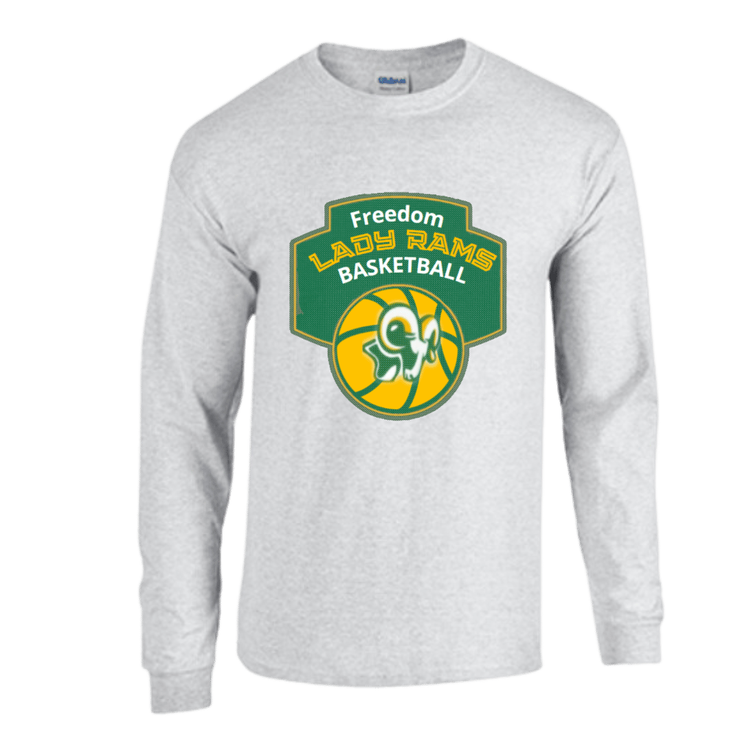Unisex Long Sleeve T-Shirt and Sweat Shirt (Lady Rams Basketball Spirit Wear)
