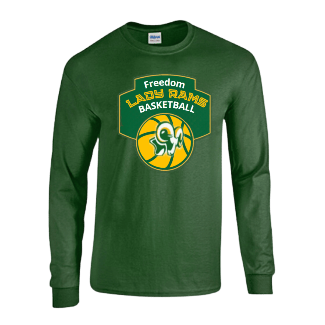 Unisex Long Sleeve T-Shirt and Sweat Shirt (Lady Rams Basketball Spirit Wear)