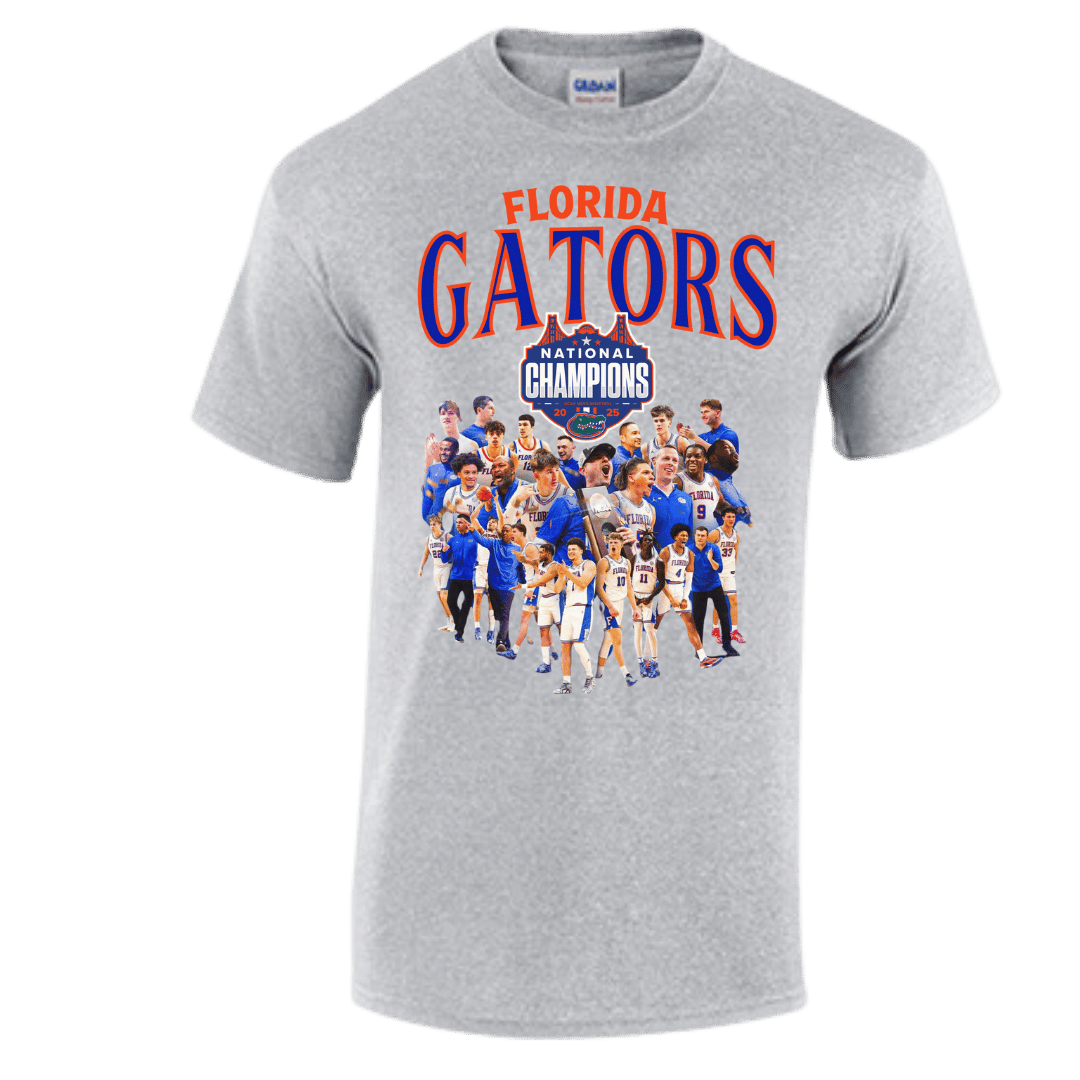 Unisex Short Sleeve T-Shirts (2025 Florida Gators Championship Graphic Shirt)