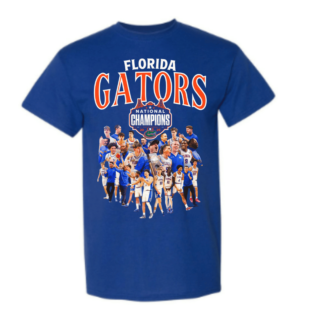 Unisex Short Sleeve T-Shirts (2025 Florida Gators Championship Graphic Shirt)