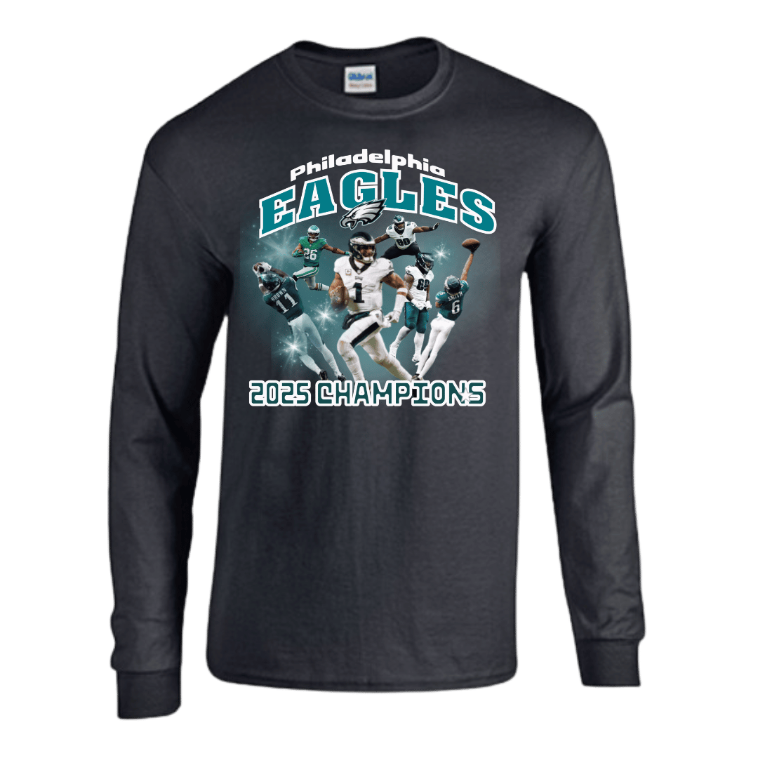 Unisex Short Sleeve T-Shirts (2025 Philadelphia Eagles Championship Graphic Shirt)