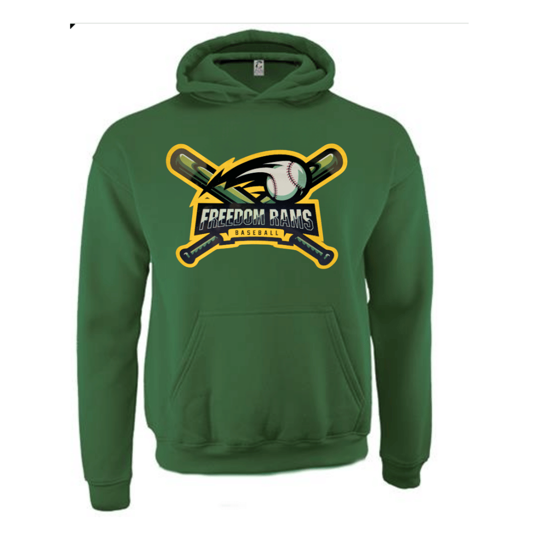 Unisex Short and Long Sleeve T-Shirt/Hoodie (Rams Basebell Team Spirit Wear2)