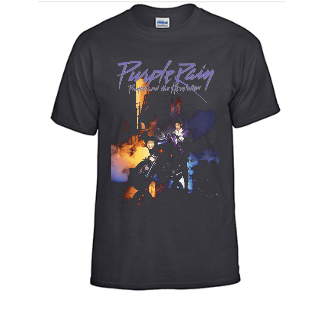 Unisex Short Sleeve T-Shirt (Purple Rain 80's)
