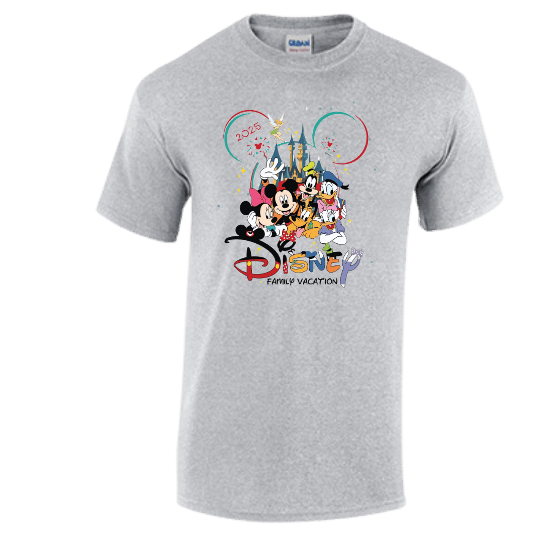 Unisex Short Sleeve T-Shirt (Disney Family Vacay 2025 Tee, Vacation Merch)