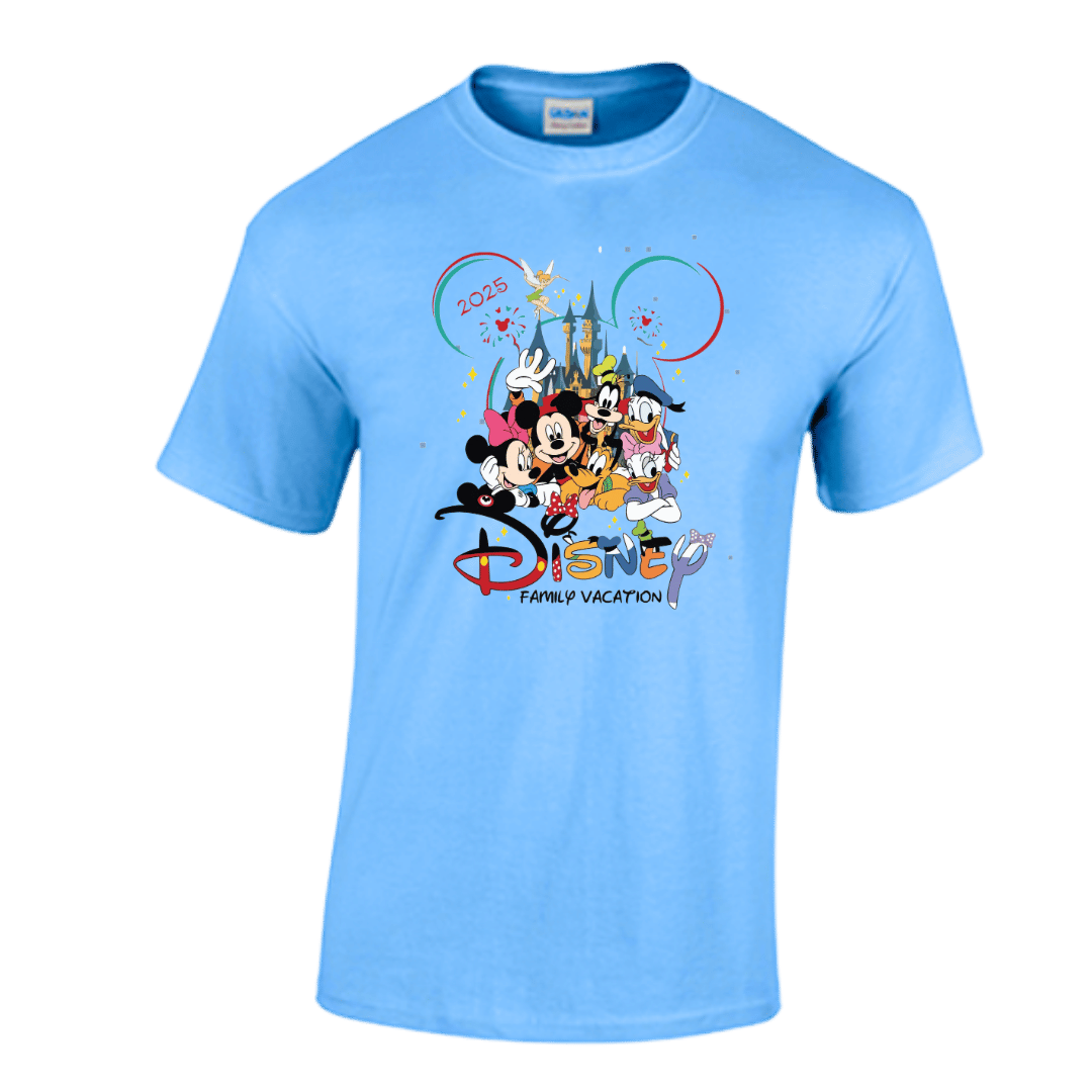 Unisex Short Sleeve T-Shirt (Disney Family Vacay 2025 Tee, Vacation Merch)