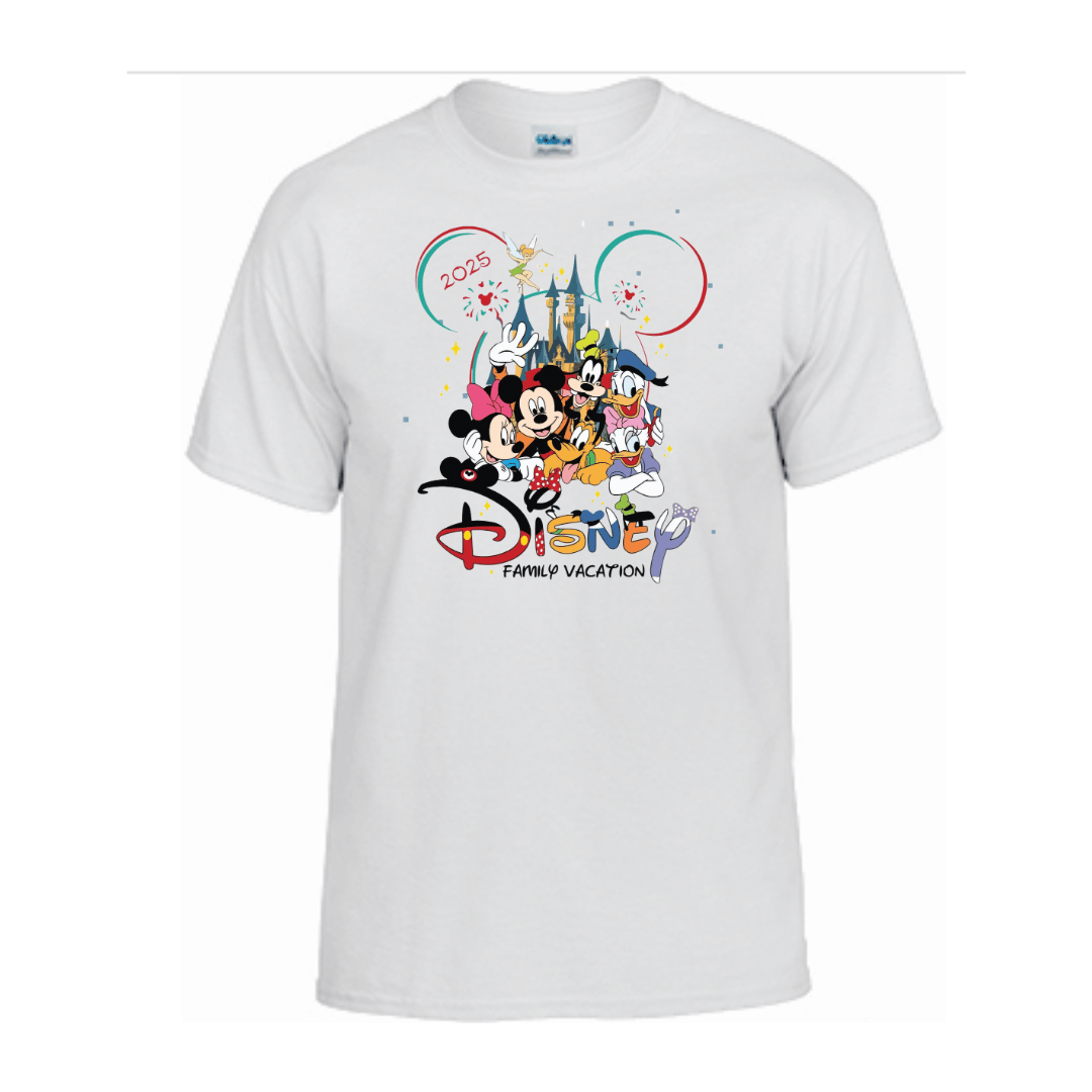 Unisex Short Sleeve T-Shirt (Disney Family Vacay 2025 Tee, Vacation Merch)