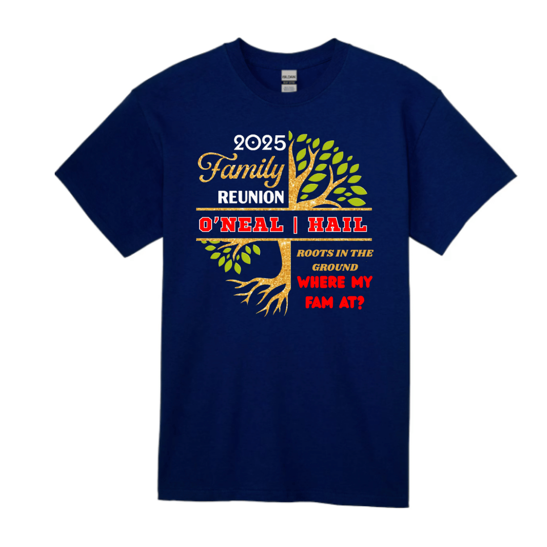 Unisex Short Sleeve T-Shirt (O'Neal/Hale,Hail,Haile 2025 Family Reunion Tee)