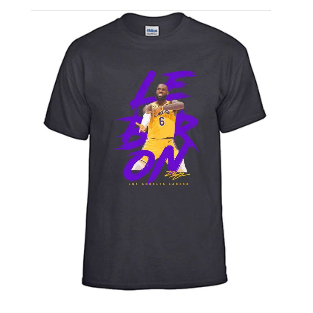 Unisex Short Sleeve T-Shirt (Lebron James LA Lakers)