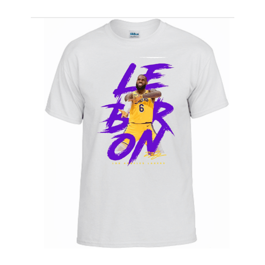 Unisex Short Sleeve T-Shirt (Lebron James LA Lakers)