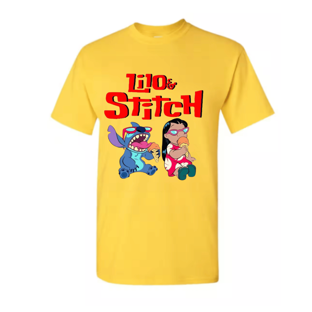 Unisex Short Sleeve T-Shirt (Lilo and Stitch Classic)