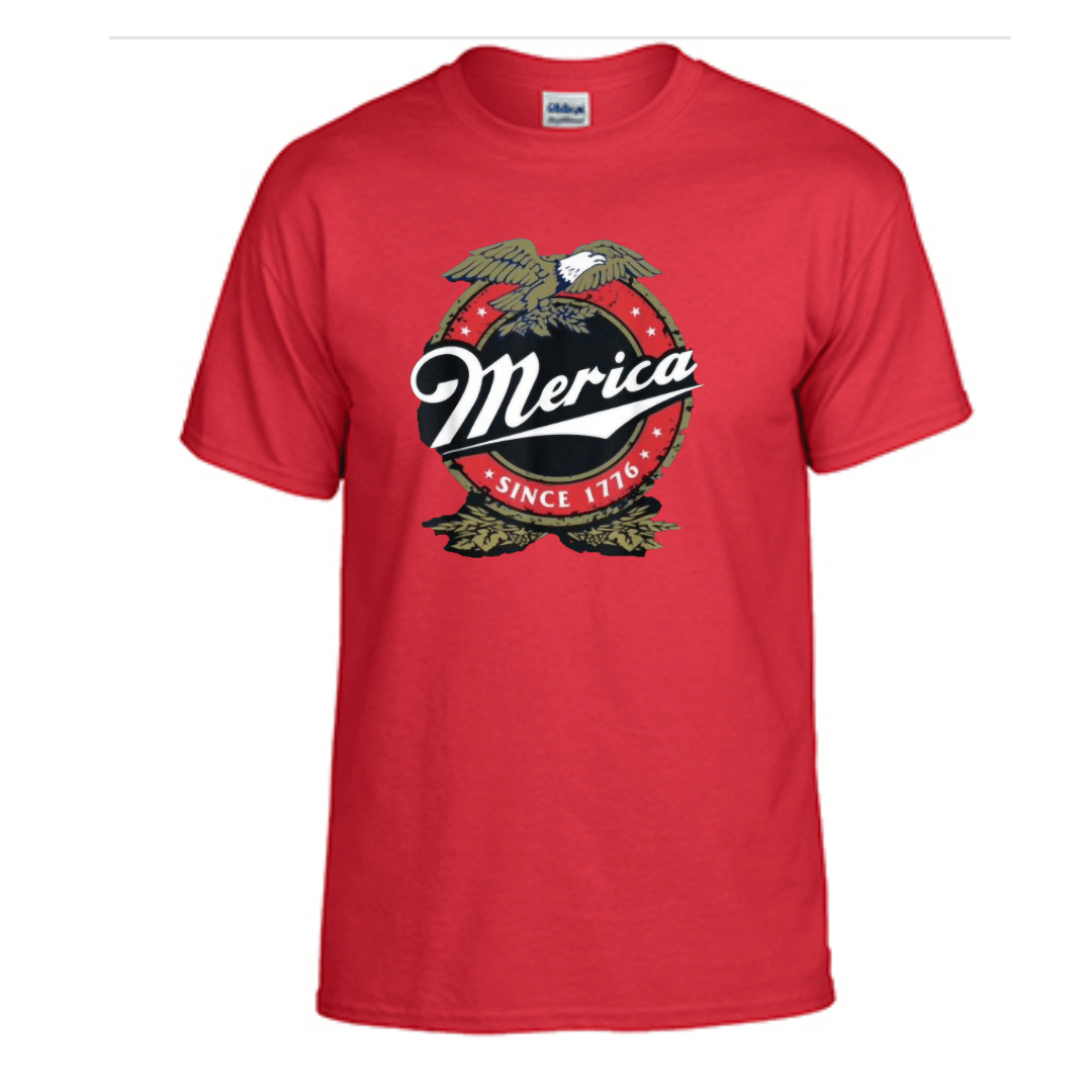 Unisex Short Sleeve T-Shirt (Merica Tee, Independence Day Merch)