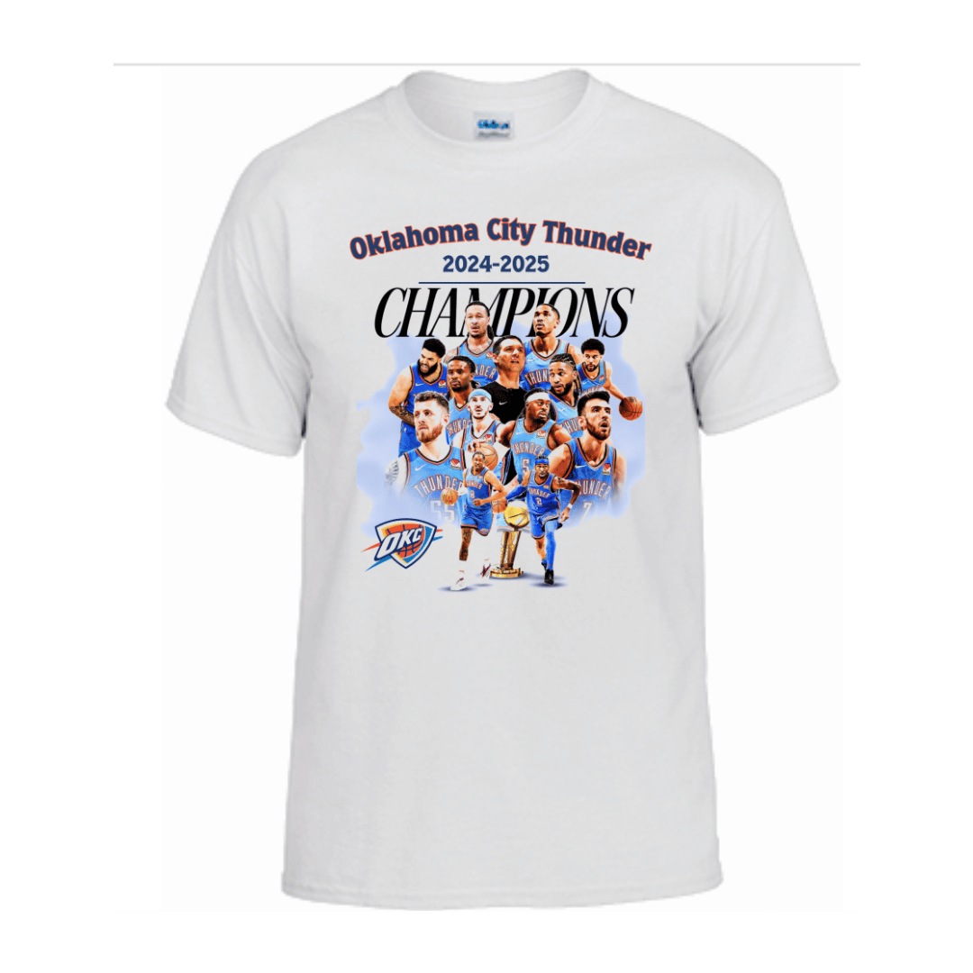 Unisex Short Sleeve T-Shirt (Oklahoma City Thunder 24-25 Championship Tee)