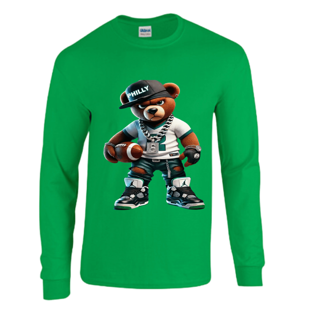 Unisex Short and Long Sleeve T-Shirt (Philadelphia Bear Collection)