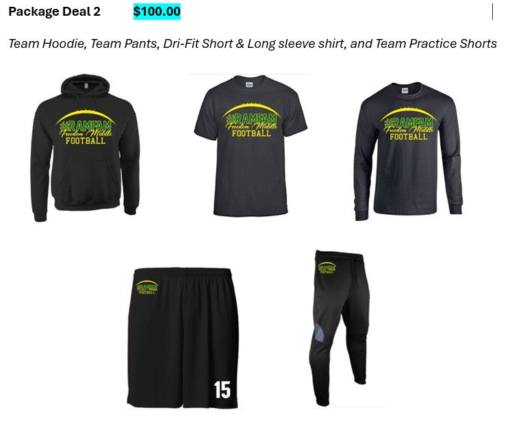 FMS Rams Football Team Package