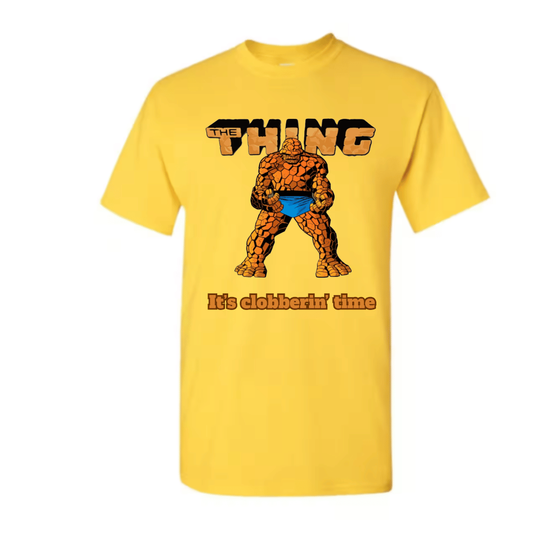 Unisex Short Sleeve T-Shirt (The Thing "It's Clobberin' Time" Tee)
