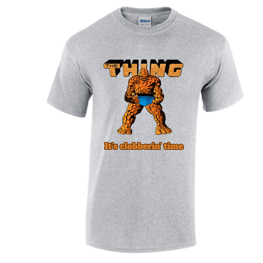 Unisex Short Sleeve T-Shirt (The Thing "It's Clobberin' Time" Tee)
