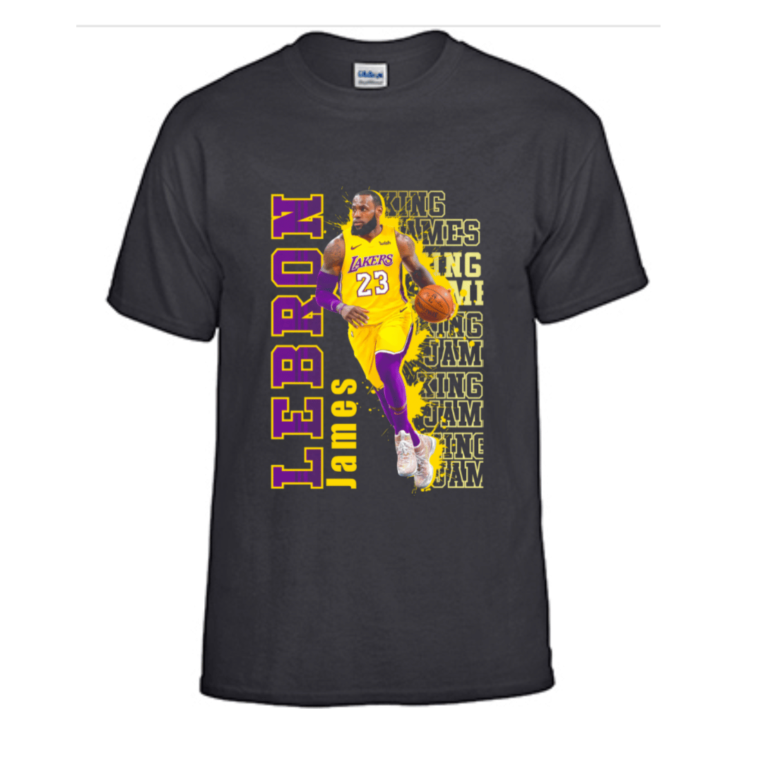 Unisex Short Sleeve T-Shirt (Lebron James LA Lakers)