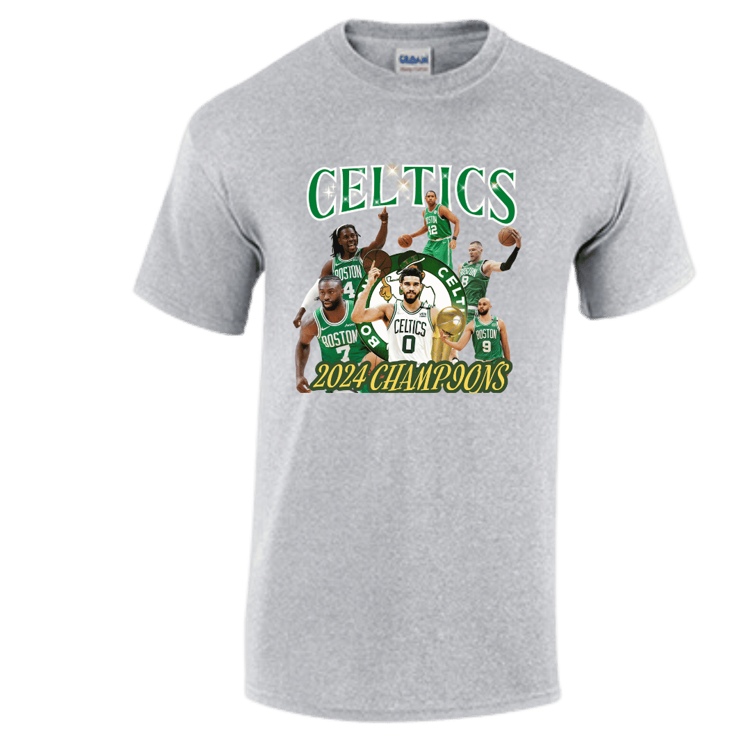Unisex Short and Long Sleeve T-Shirt (23-24 Boston Celtics Championship BL shirts)