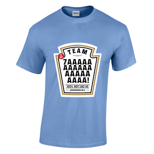 Unisex Short Sleeve T-Shirts (HMS Mustard inspired Shirts)
