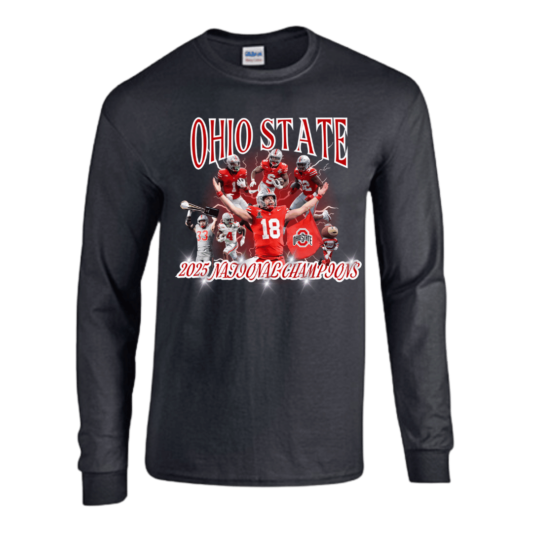 Unisex Short Sleeve T-Shirts (2025 Ohio State Buckeyes Championship Graphic Shirt)