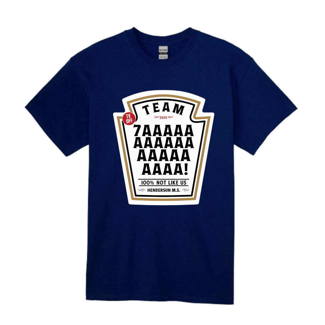 Unisex Short Sleeve T-Shirts (HMS Mustard inspired Shirts)