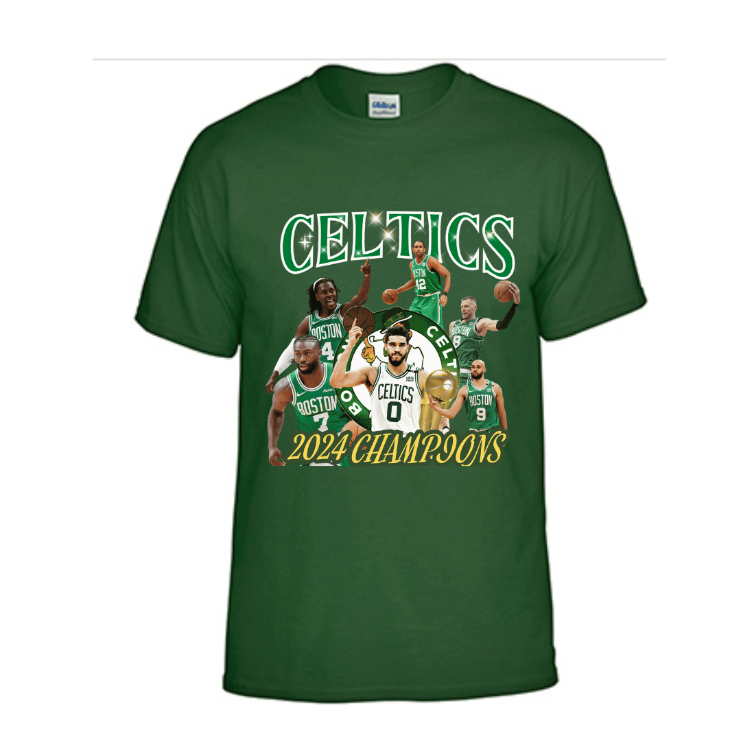 Unisex Short and Long Sleeve T-Shirt (23-24 Boston Celtics Championship BL shirts)