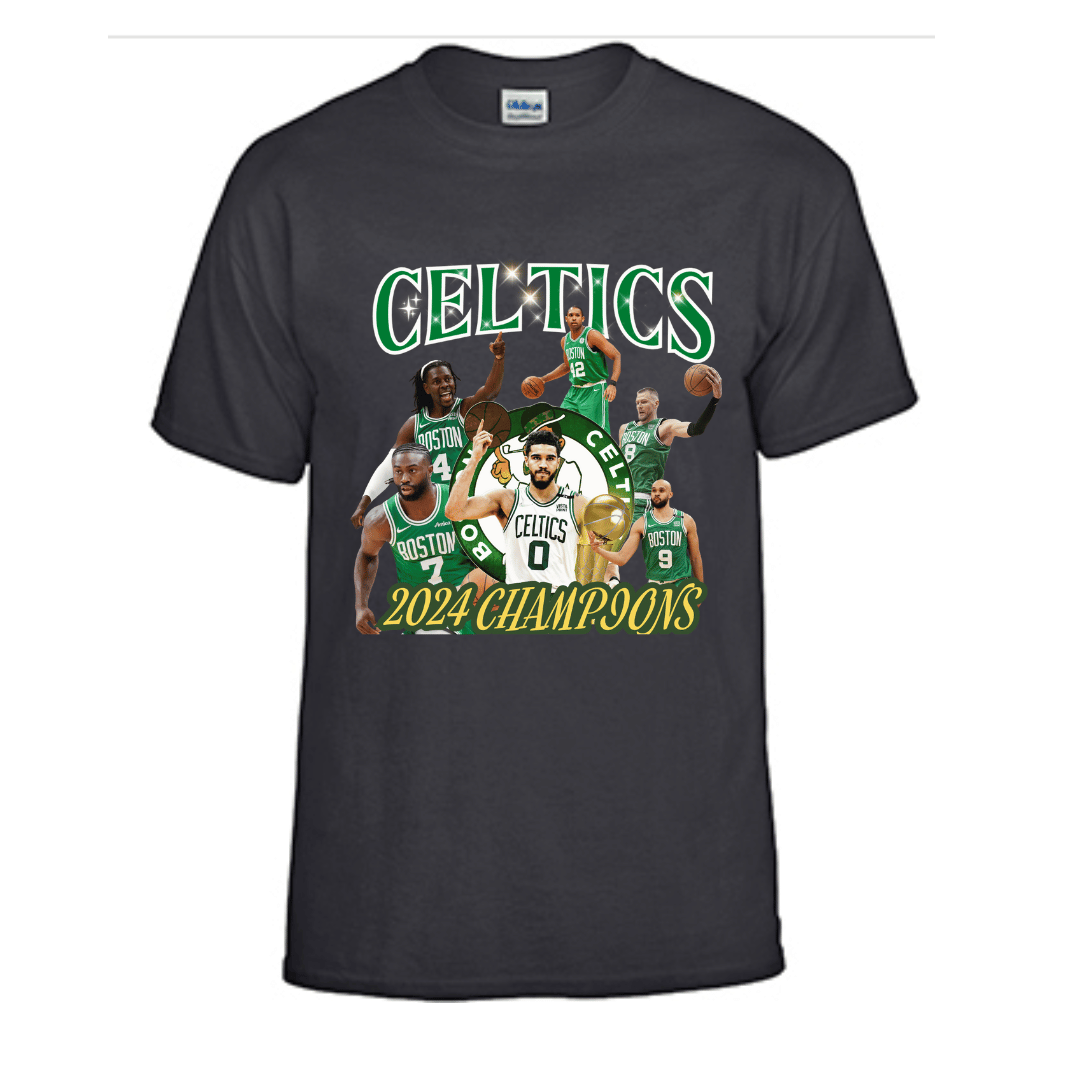 Unisex Short and Long Sleeve T-Shirt (23-24 Boston Celtics Championship BL shirts)
