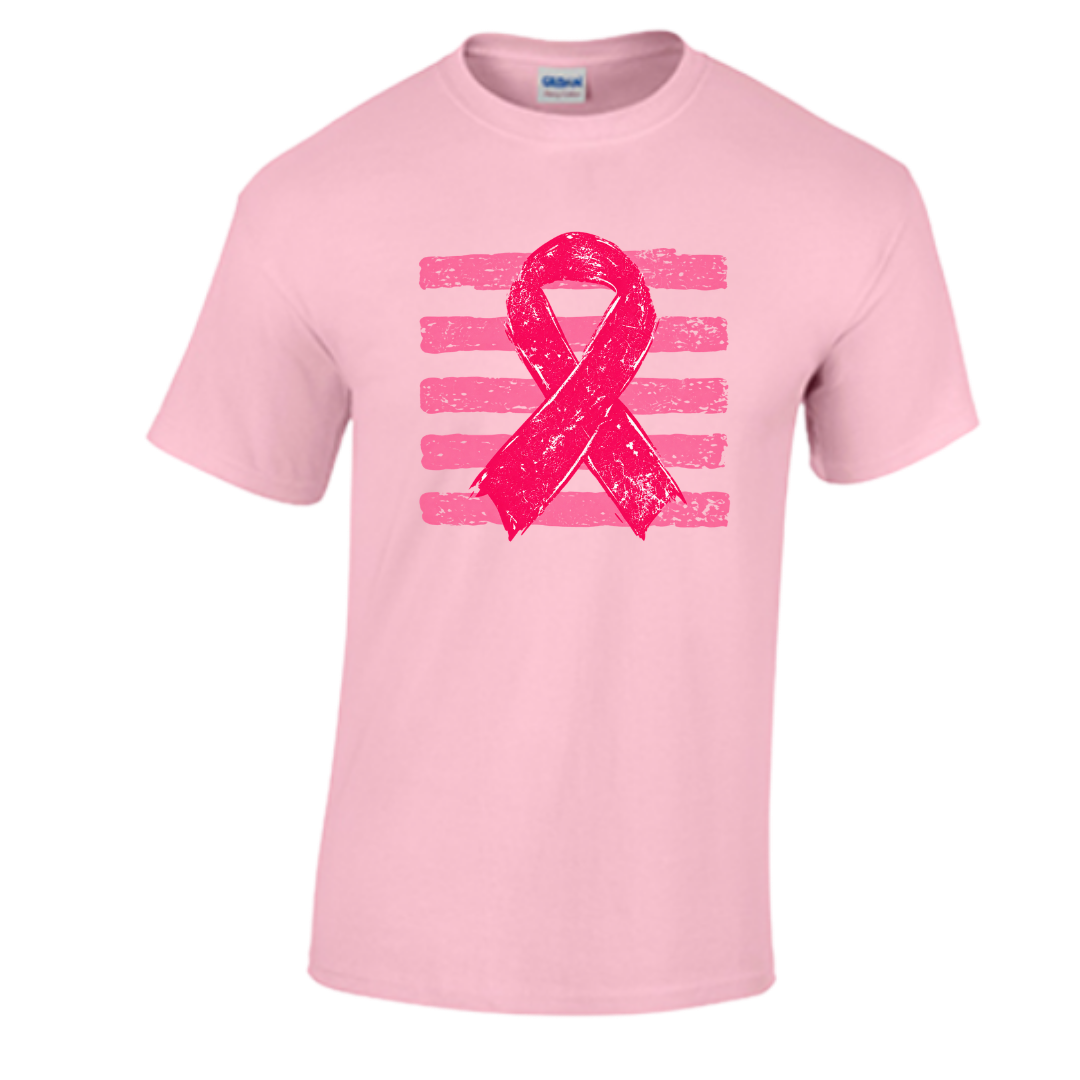 Unisex Short Sleeve T-Shirt (Breast Cancer Awareness Group Walk T-Shirts)