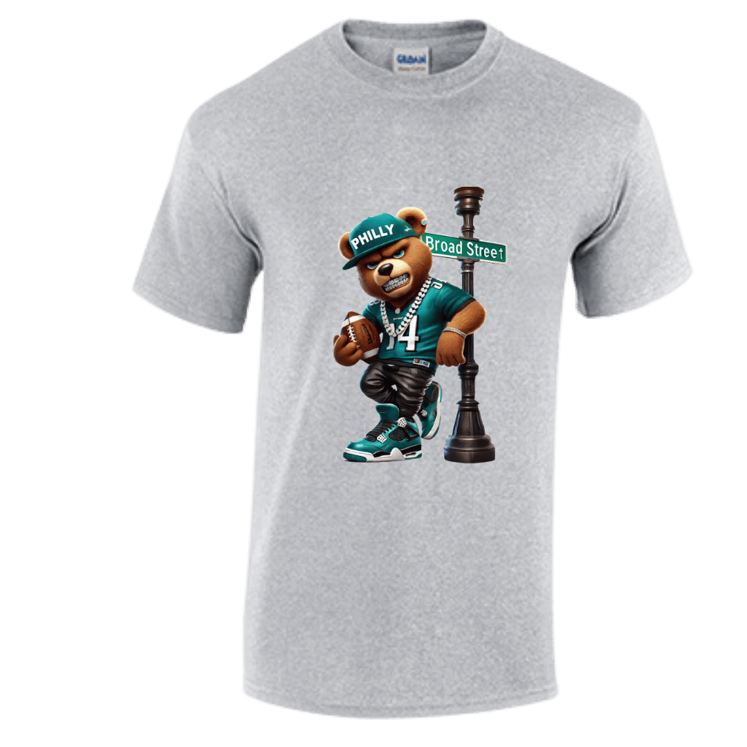Unisex Short and Long Sleeve T-Shirt (Philadelphia Bear Collection)