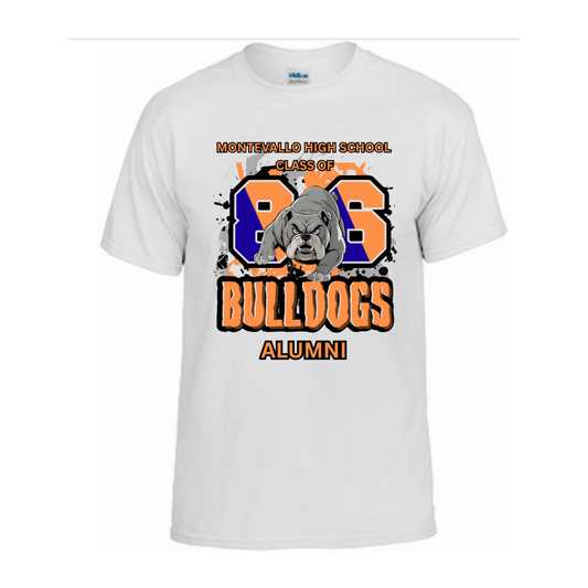 Unisex Short Sleeve T-Shirt (Montevallo High School Class of 86 Bulldog Alumni Tee)