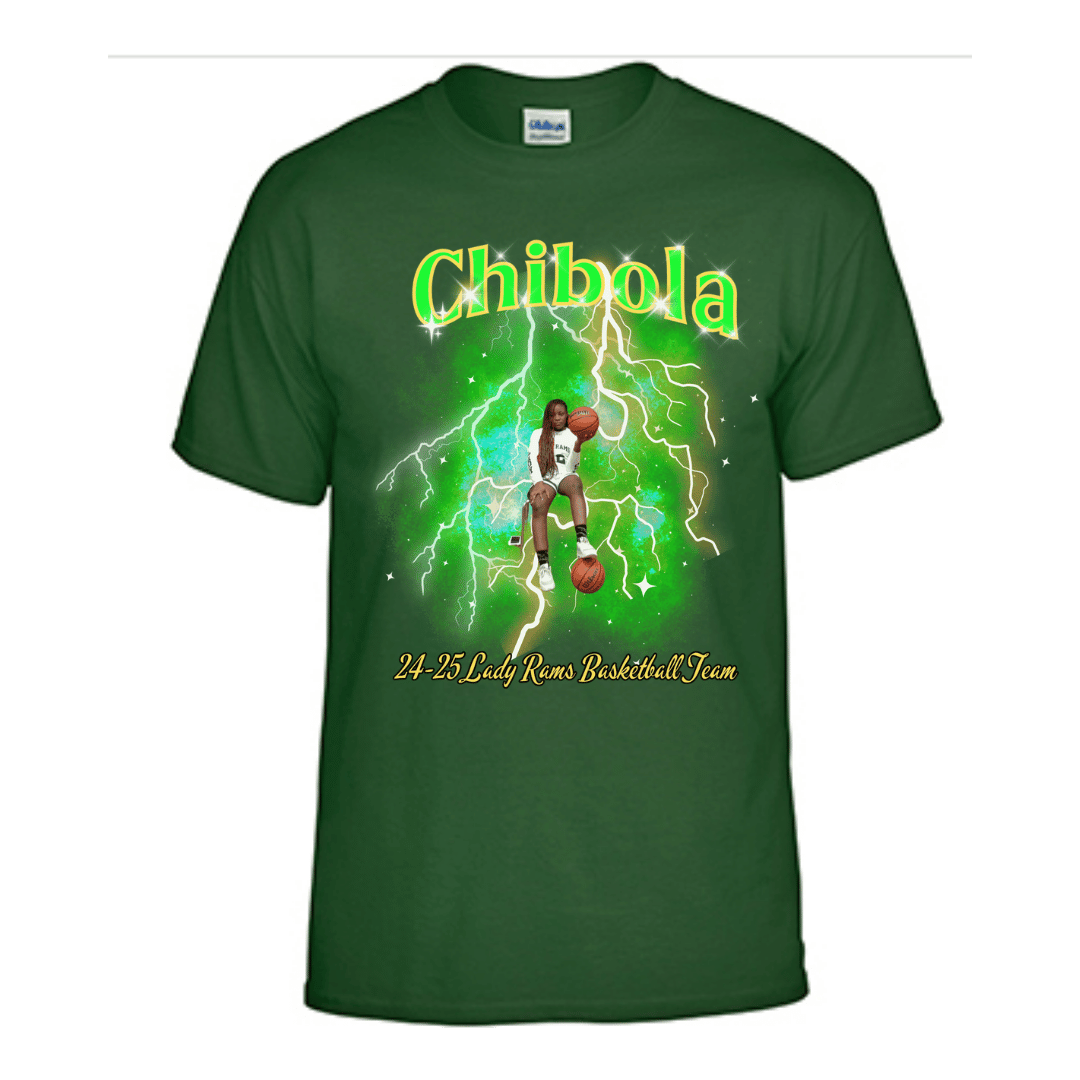 Unisex Short and Long Sleeve T-Shirt (Chibola 24-25 Lady Rams Basketball Graphic T-Shirt)