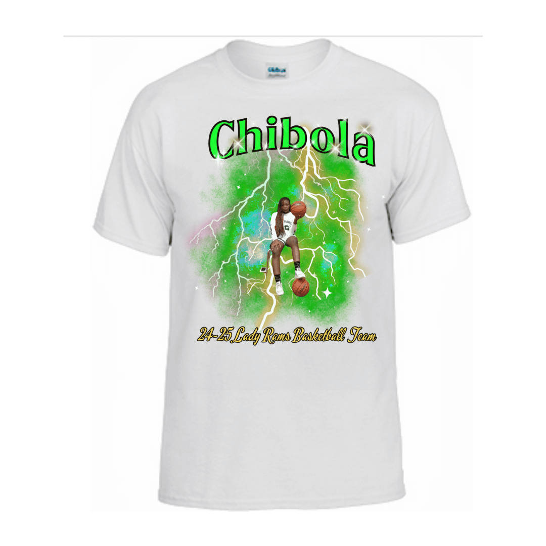 Unisex Short and Long Sleeve T-Shirt (Chibola 24-25 Lady Rams Basketball Graphic T-Shirt)