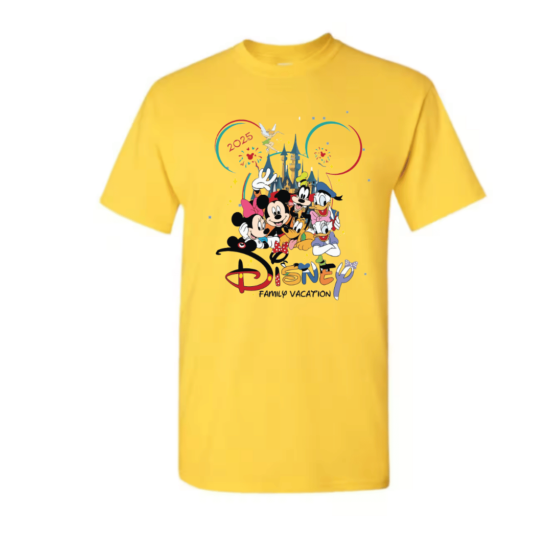 Unisex Short Sleeve T-Shirt (Disney Family Vacay 2025 Tee, Vacation Merch)