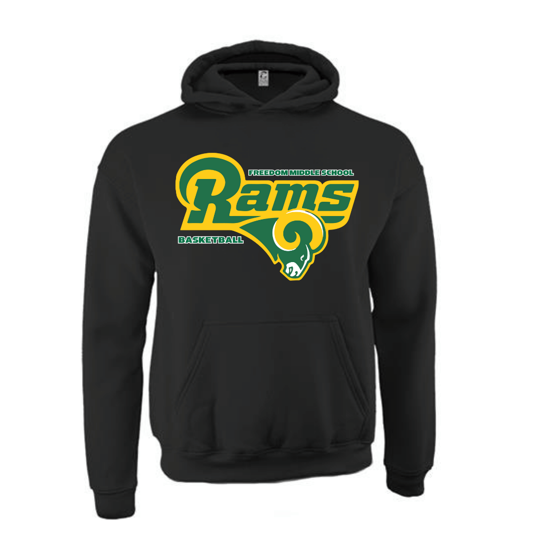 Unisex Short and Long Sleeve T-Shirt (FMS Retro Rams Soccer, Basketball, Baseball Hoodie collection)