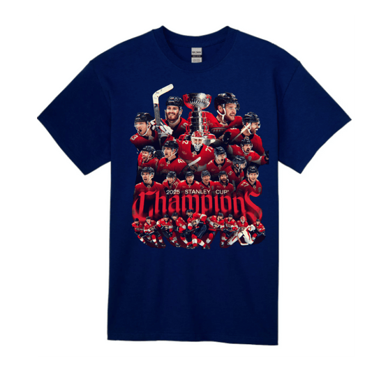 Unisex Short Sleeve T-Shirt (Florida Panthers 2025 Championship Tees)