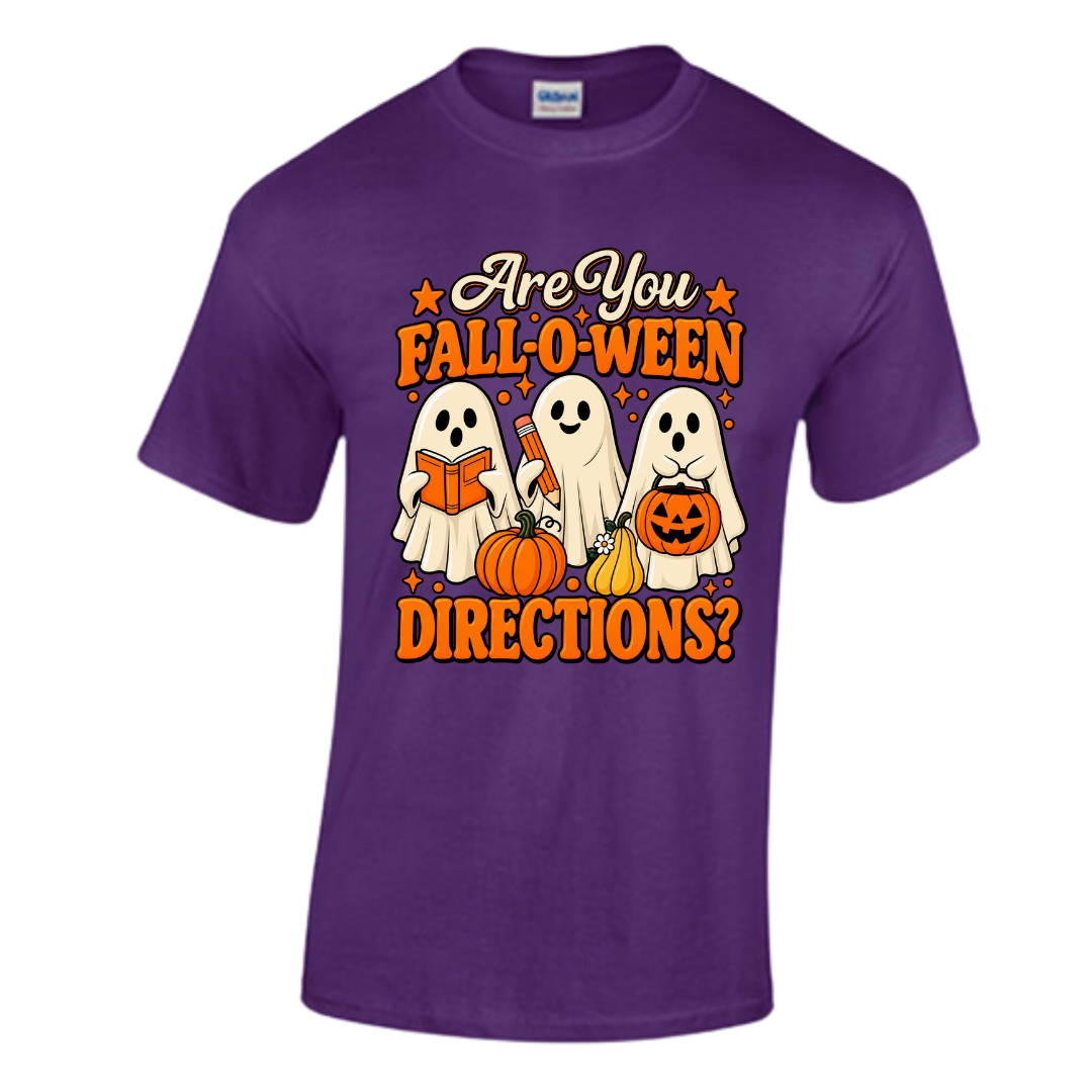 Unisex Short and T-Shirt (Folloween Directions funny Halloween T-Shirts)