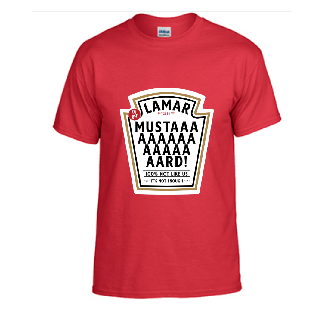 Unisex Short Sleeve T-Shirts (LAMAR Mustard MEME Shirts)