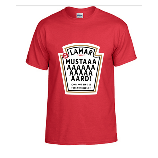 Unisex Short Sleeve T-Shirts (LAMAR Mustard MEME Shirts)