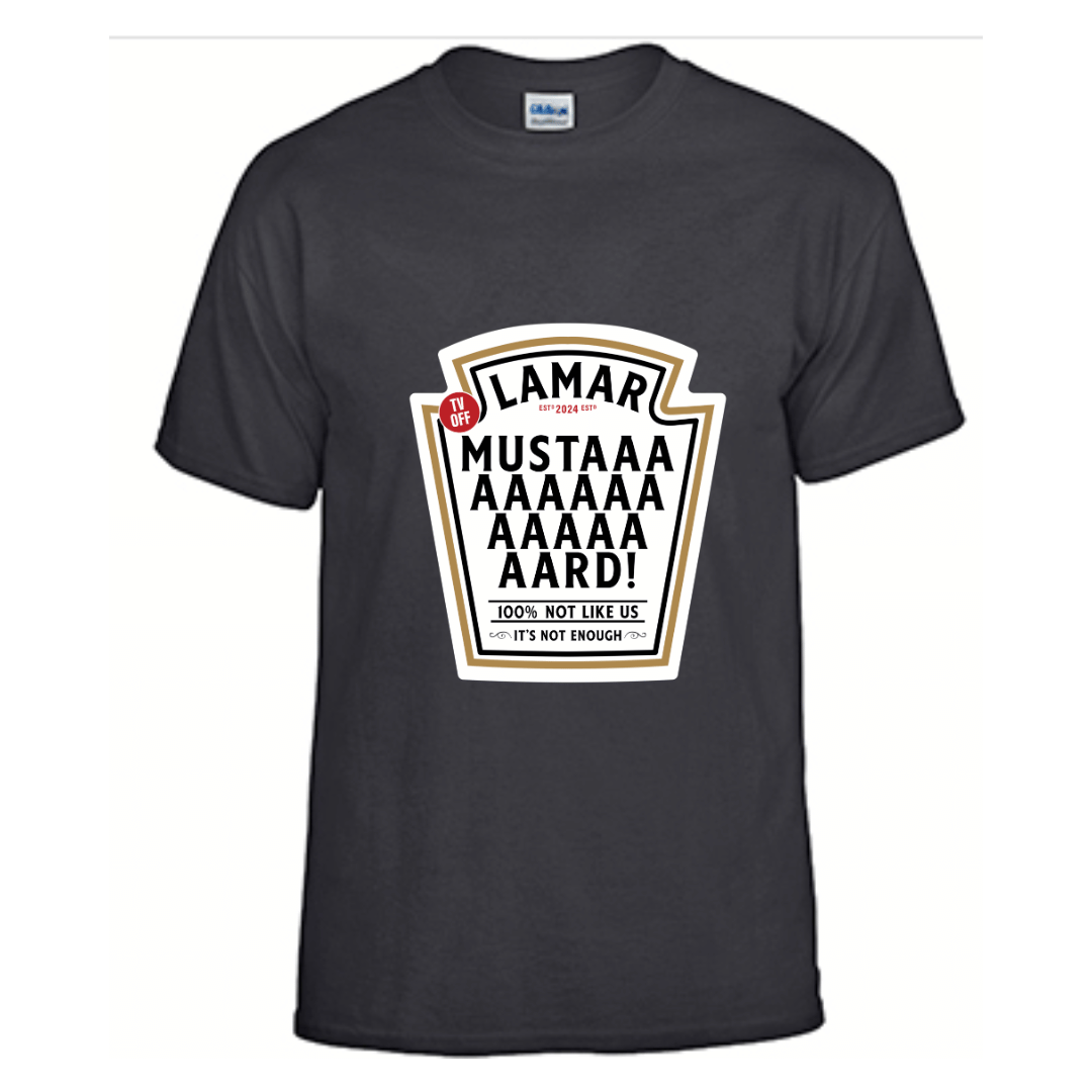 Unisex Short Sleeve T-Shirts (LAMAR Mustard MEME Shirts)