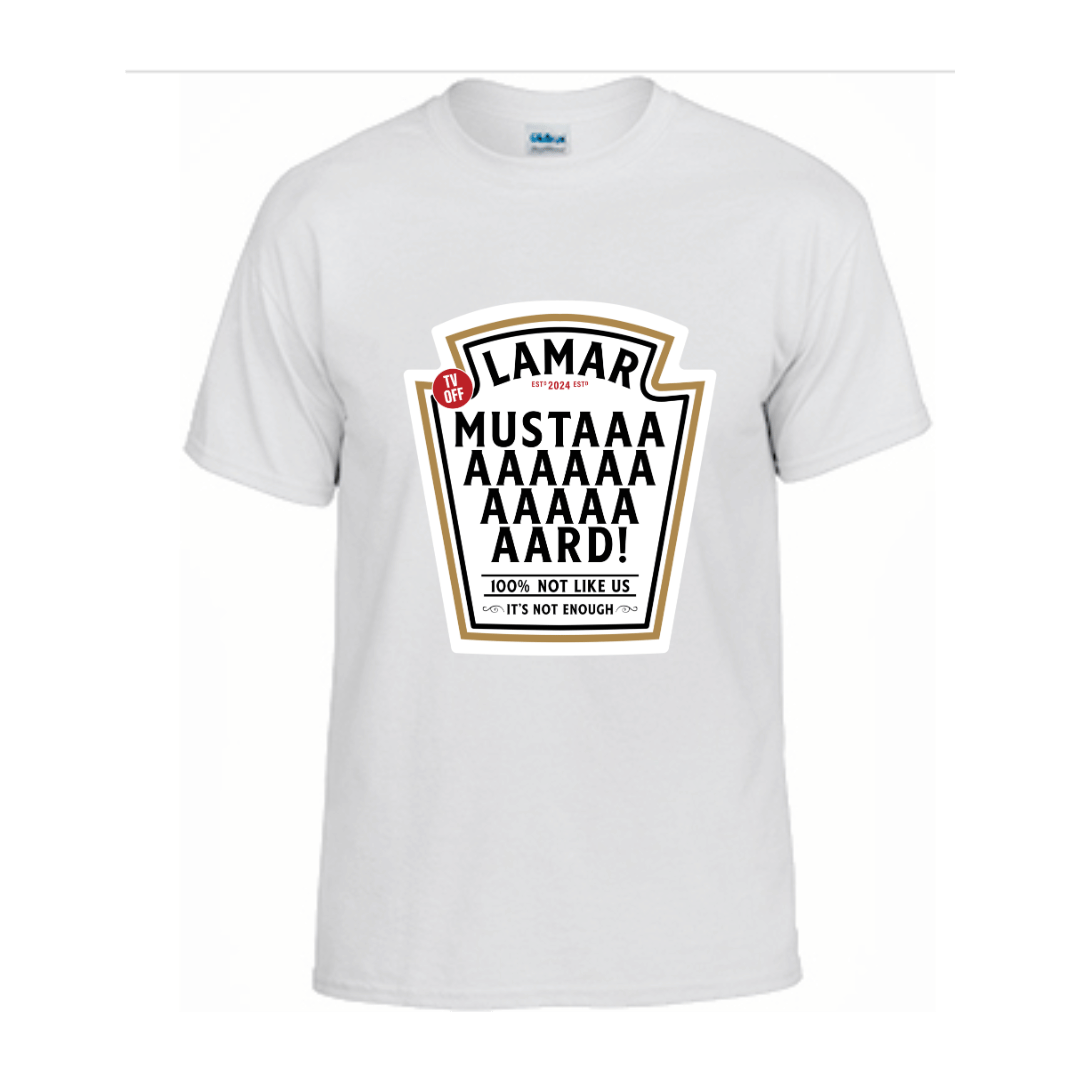 Unisex Short Sleeve T-Shirts (LAMAR Mustard MEME Shirts)
