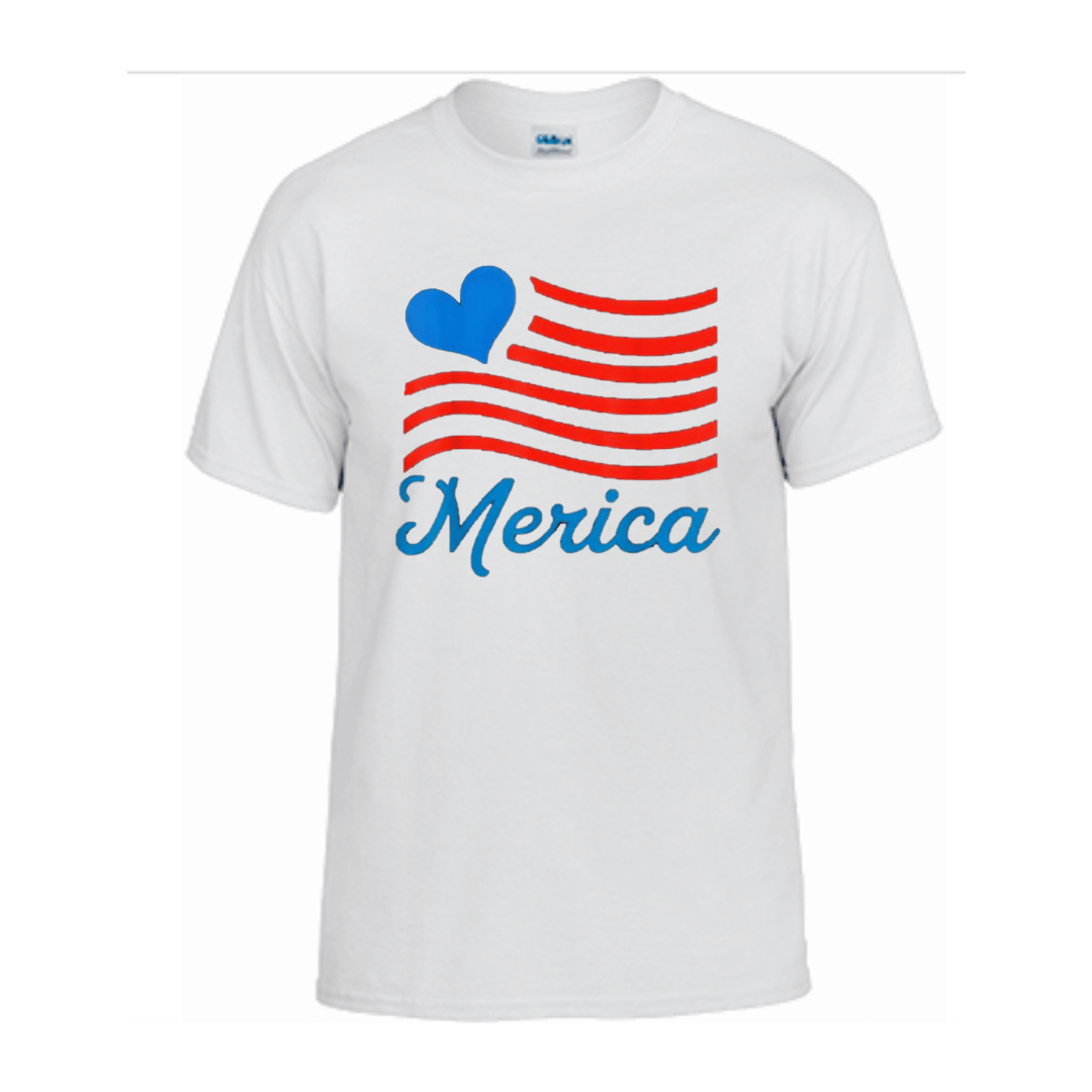 Unisex Short Sleeve T-Shirt (Merica Tee, Independence Day Merch)