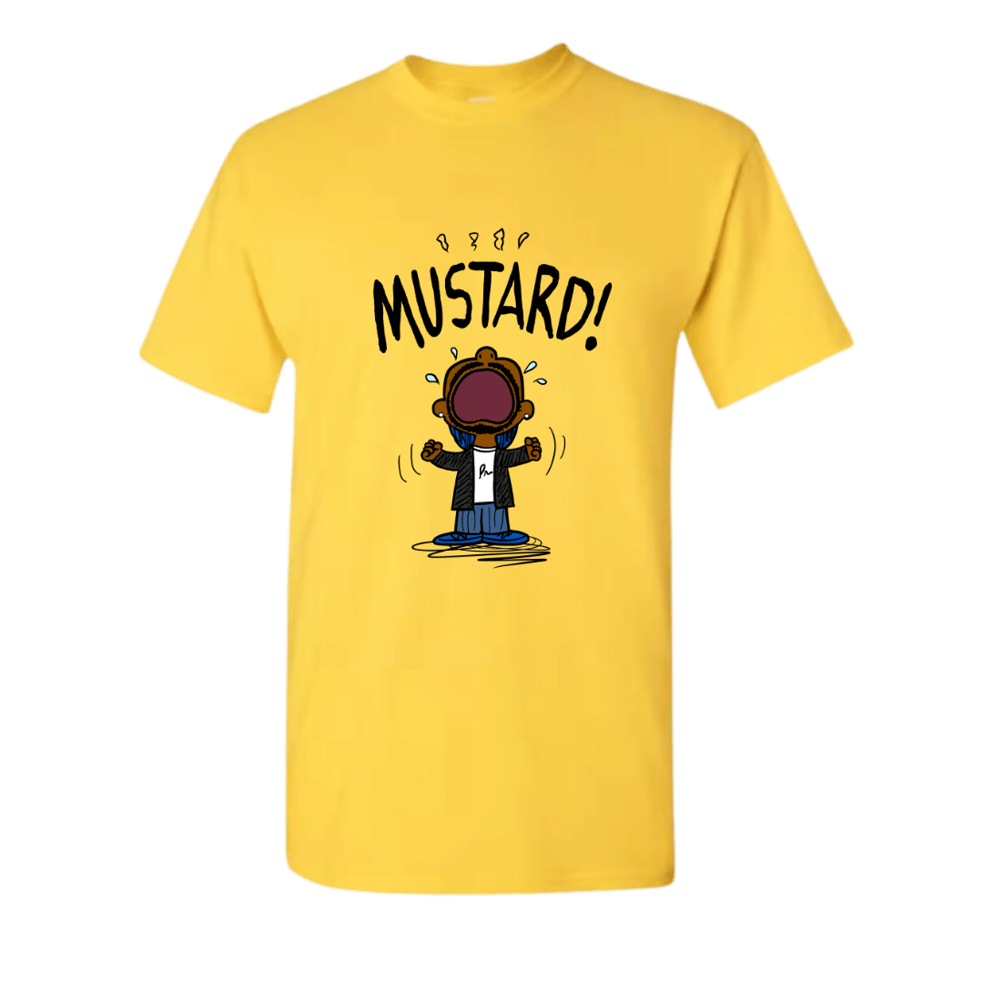 Unisex Short Sleeve T-Shirts (KDot Mustard MEME Shirts)