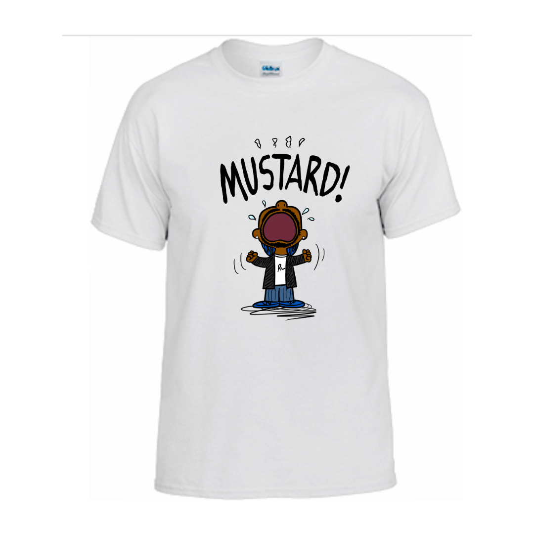 Unisex Short Sleeve T-Shirts (KDot Mustard MEME Shirts)